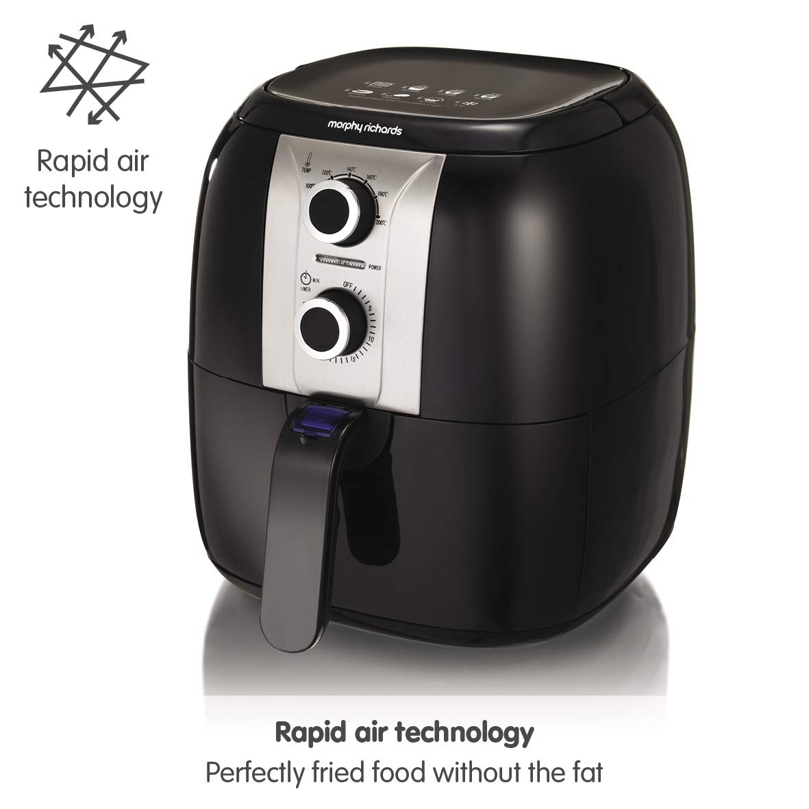 Buy Morphy Richards 480003 Health Air Fryer, Plastic, 1400 W, 3