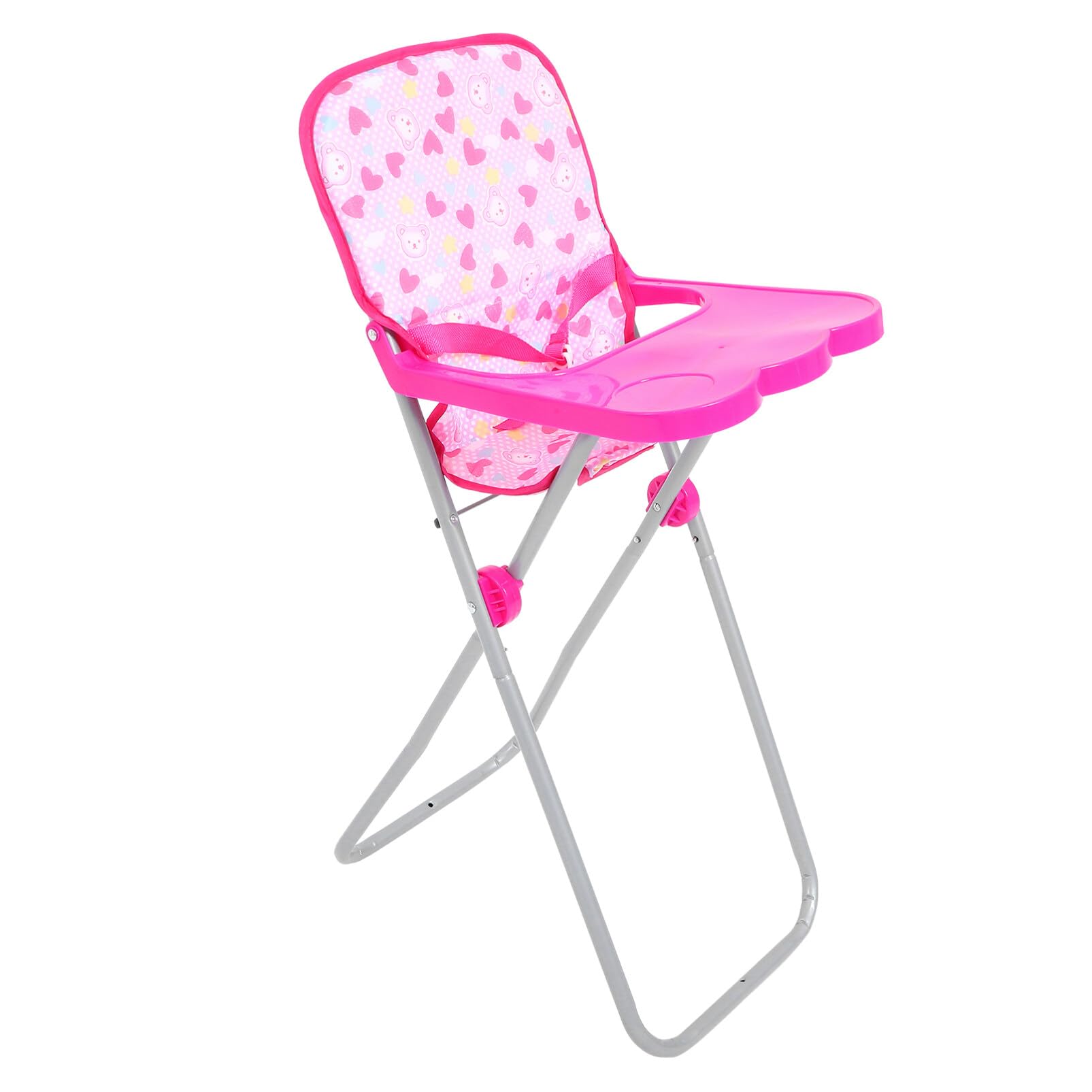 HEMOTON Baby Doll High Chair Toy for 18 Inch Dolls Feeding Chair Dollhouse Furniture Accessories for Kids Role Play - Image 4