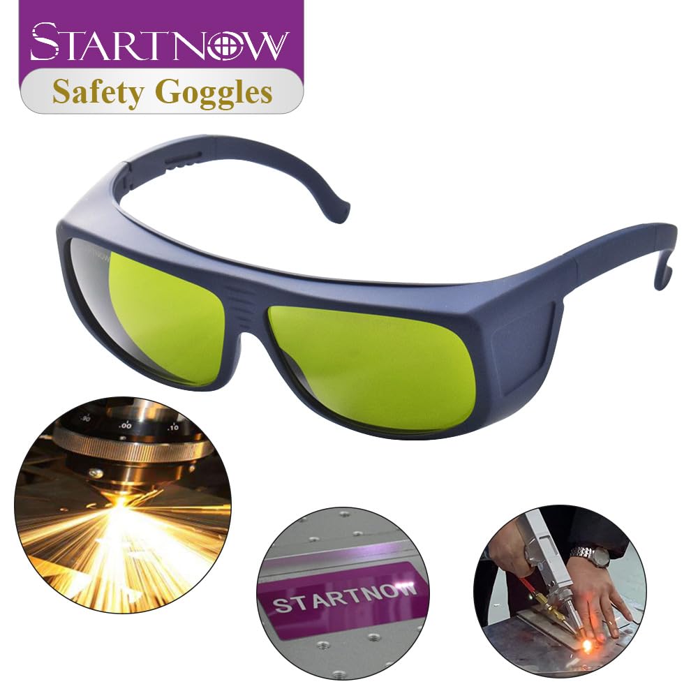 STARTNOW Laserowe gogle ochronne 1064 nm, okulary do grawerowania laserowego, spawanie, ochrona oczu OD6+, osłony ochronne