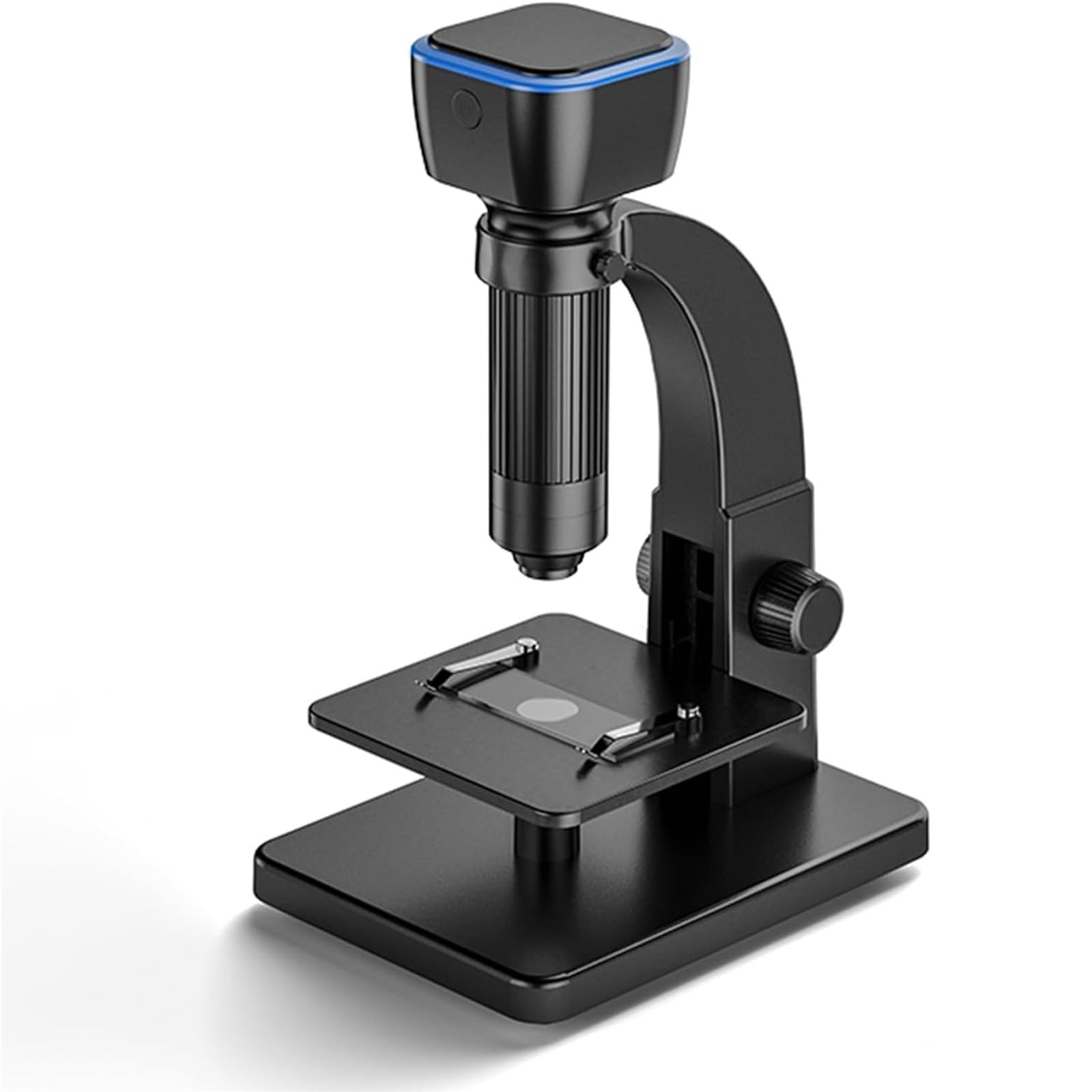 Microscopio Digitale con Videocamera, Doppia Lente e Luci LED per Riparazione Elettronica e Ispezione