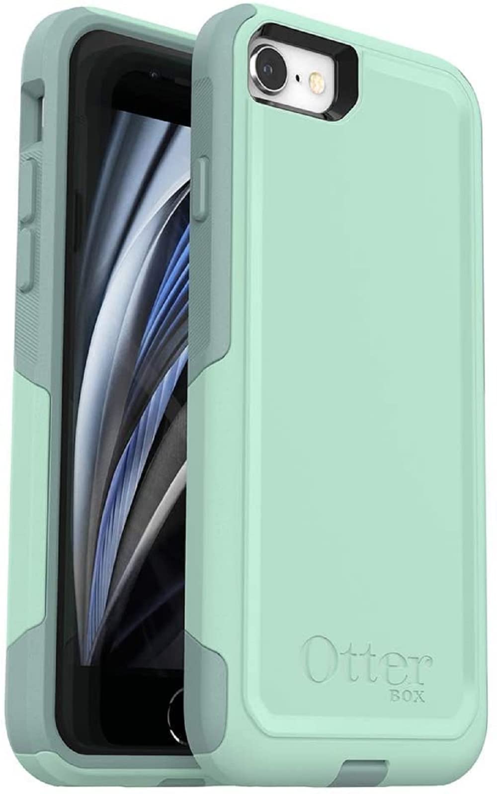 OtterBox Commuter Series Case for iPhone SE (3rd and 2nd gen) and iPhone 8/7 (Only) - Non-Retail Packaging - Ocean Way (Aqua Sail/Aquifer)