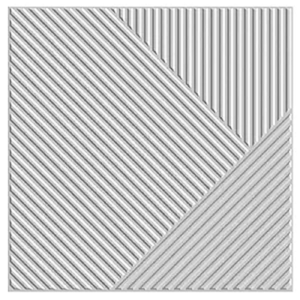 Kayra Decor 3D Self Adhesive Wall Panel White Color Stripe Design Pack of 40 Covers 107.80 Sq. ft.