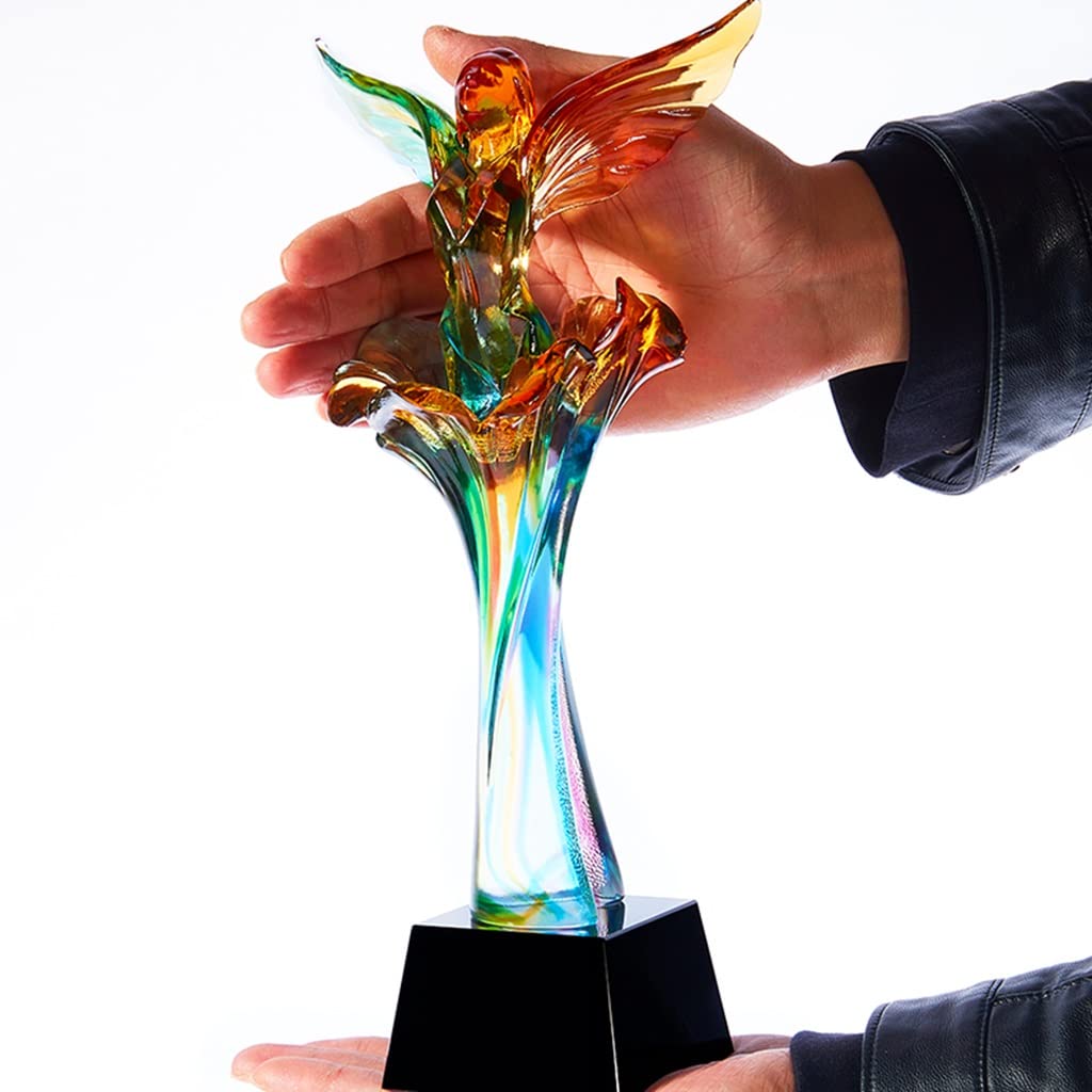 Trofei, medaglie e premi Bellissimo Trofeo In Vetro Creativo Trofeo Del Concorso Per L'innovazione Premi Del Concorso Di Canto Scolastico Regalo Del Trofeo Del Concorso Della Dea Più Bella Della Model