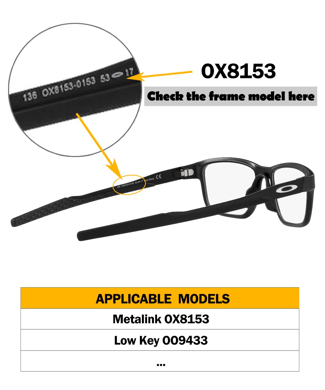 Amazon.com: Nose Pads Replacement for Oakley Metalink OX8153/Low