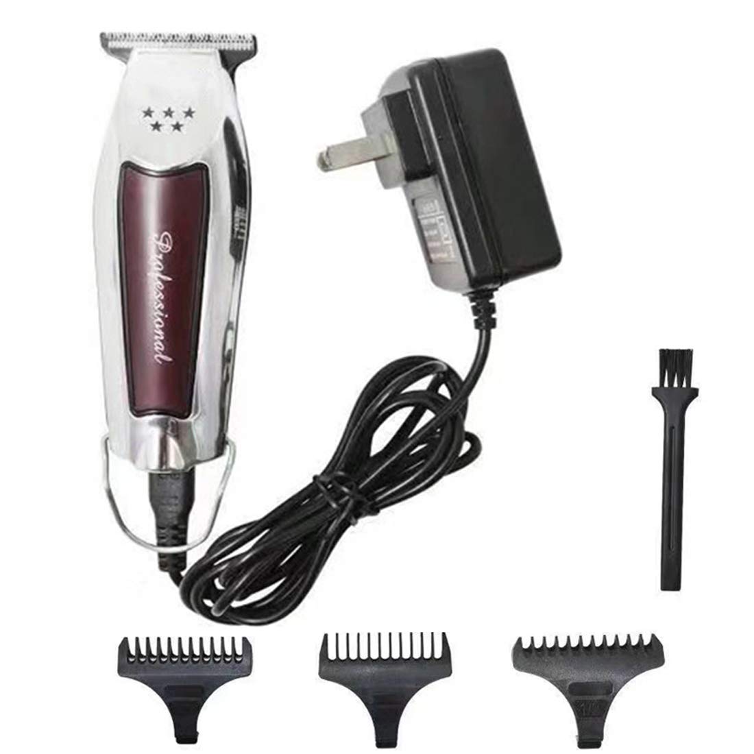 KLI Electric Hair Clipper Beard Barber Razor for Men Style Tools Hair Trimmer Cutting Machine Professional Cutter Portable Cordless,A