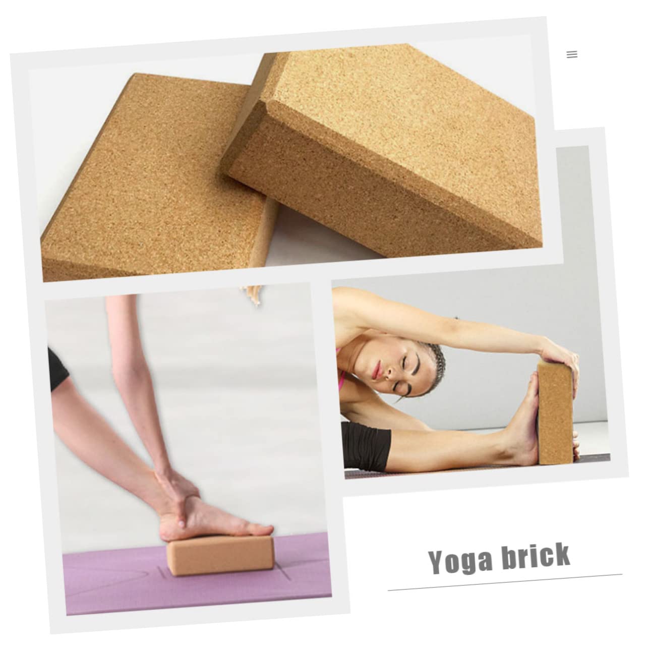 Abaodam Bloque De Yoga De Roble Natural De Alta Densidad Soporte Ecológico Para Mejorar Flexibilidad y Para Entrenamientos De Yoga y Fitness
