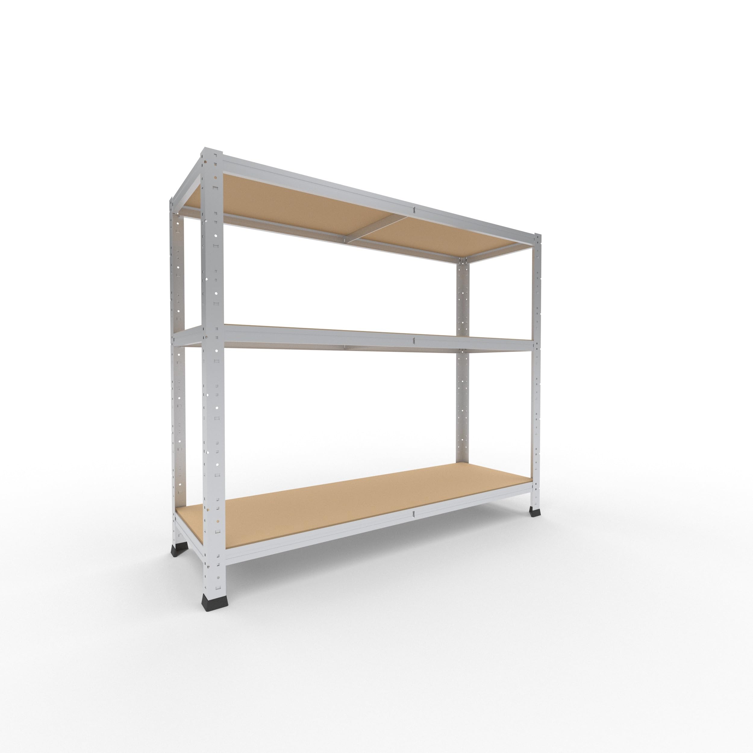 shelfplaza® 100x120x40cm HOME Scaffale metallo per carichi pesanti zincato con 3 ripiani con 175kg capacità di carico/Scaffali in metallo per garage come scaffali per ripostiglio o officina
