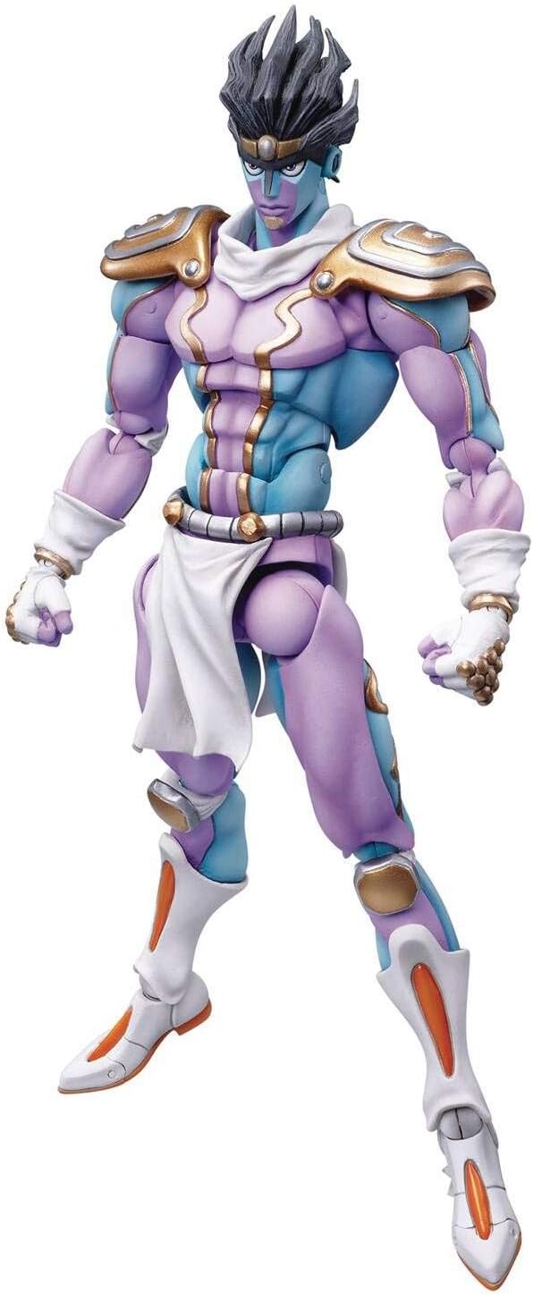MediCos JoJo's Bizarre Adventure Part 4: Chozo Kado Star Platinum Super Action Statue Figure, Multicolor