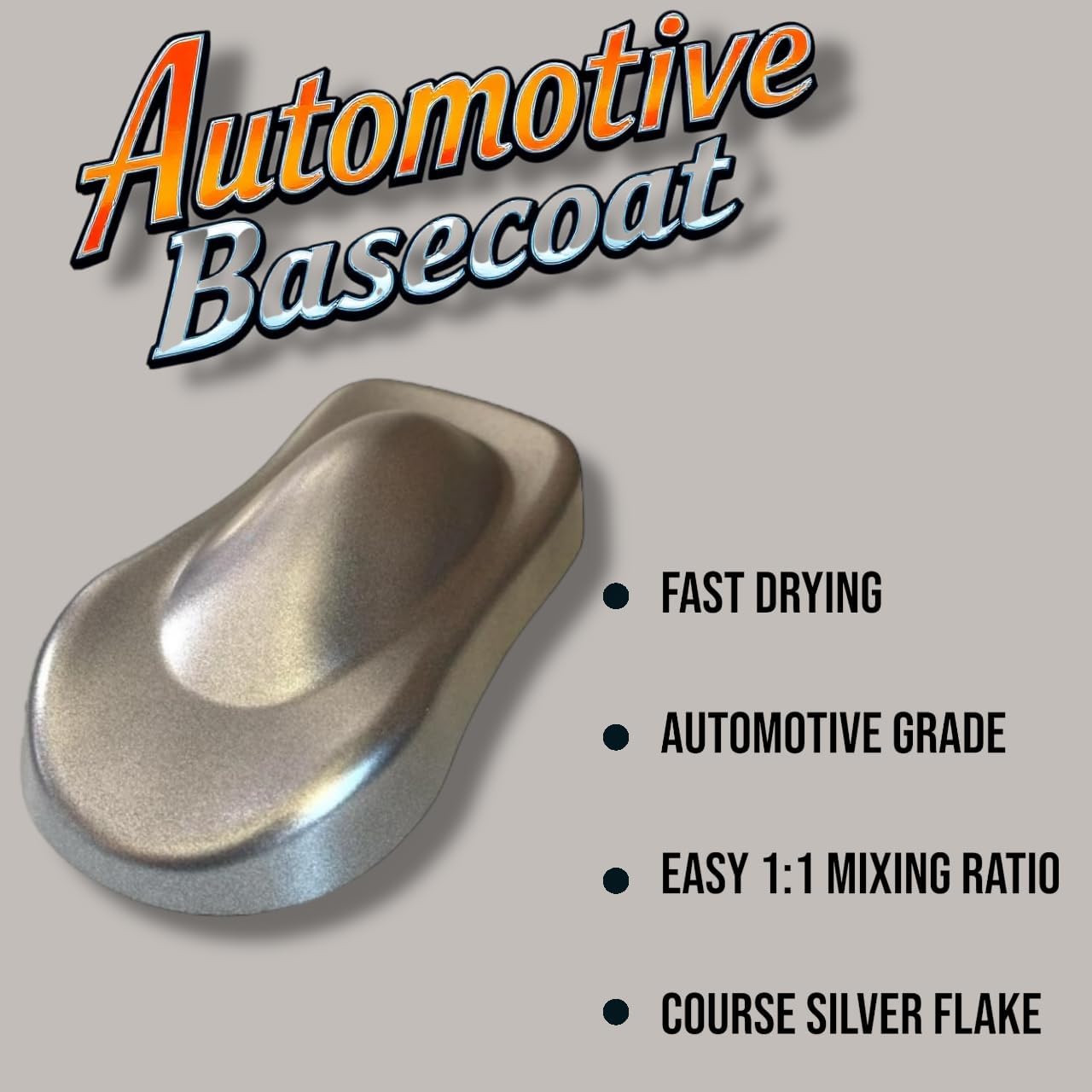 LiME LiNE Automotive Basecoat Paint (1 Pint) (Course Silver)