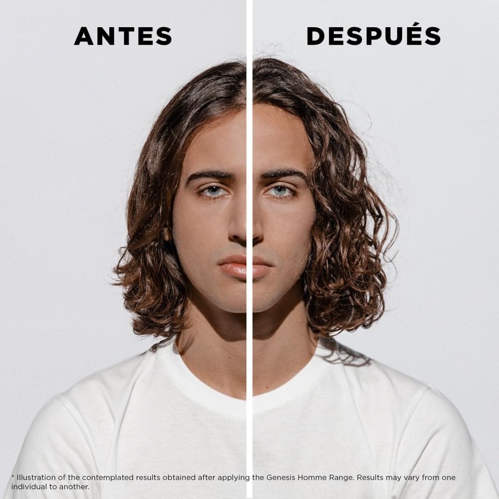Kérastase Genesis Homme, Sérum Anticaída Fortificante con Aminexil, Para pelo fino y debilitado, Sérum Anti-Chute Fortifiant, 90 ml