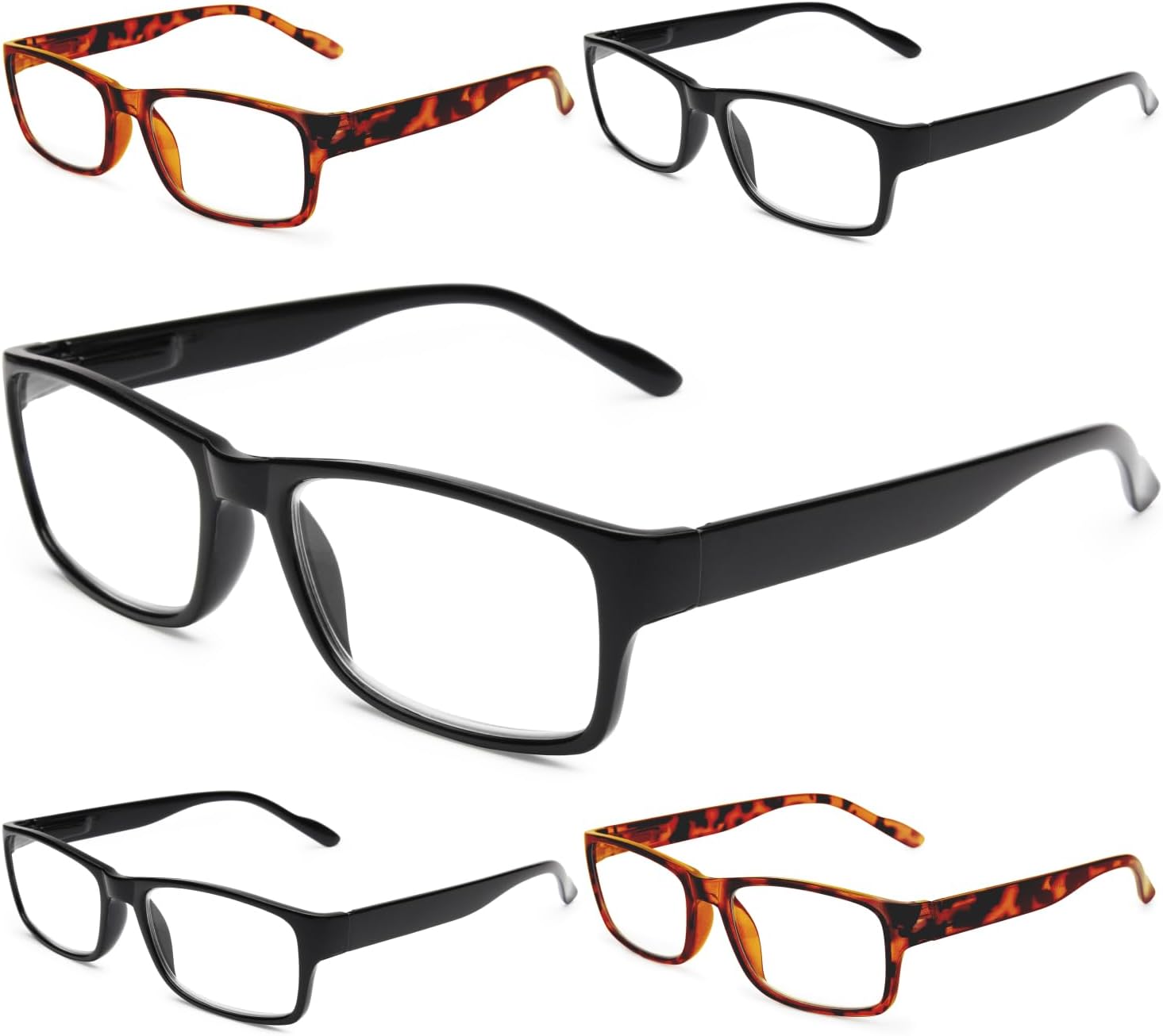 Gaoye Reading Glasses Men/Women, Eyeglasses, Blue Light Readers for Men/Women, Computer Eye Glasses, Cheaters B2 Turtle Mix 2.5 x