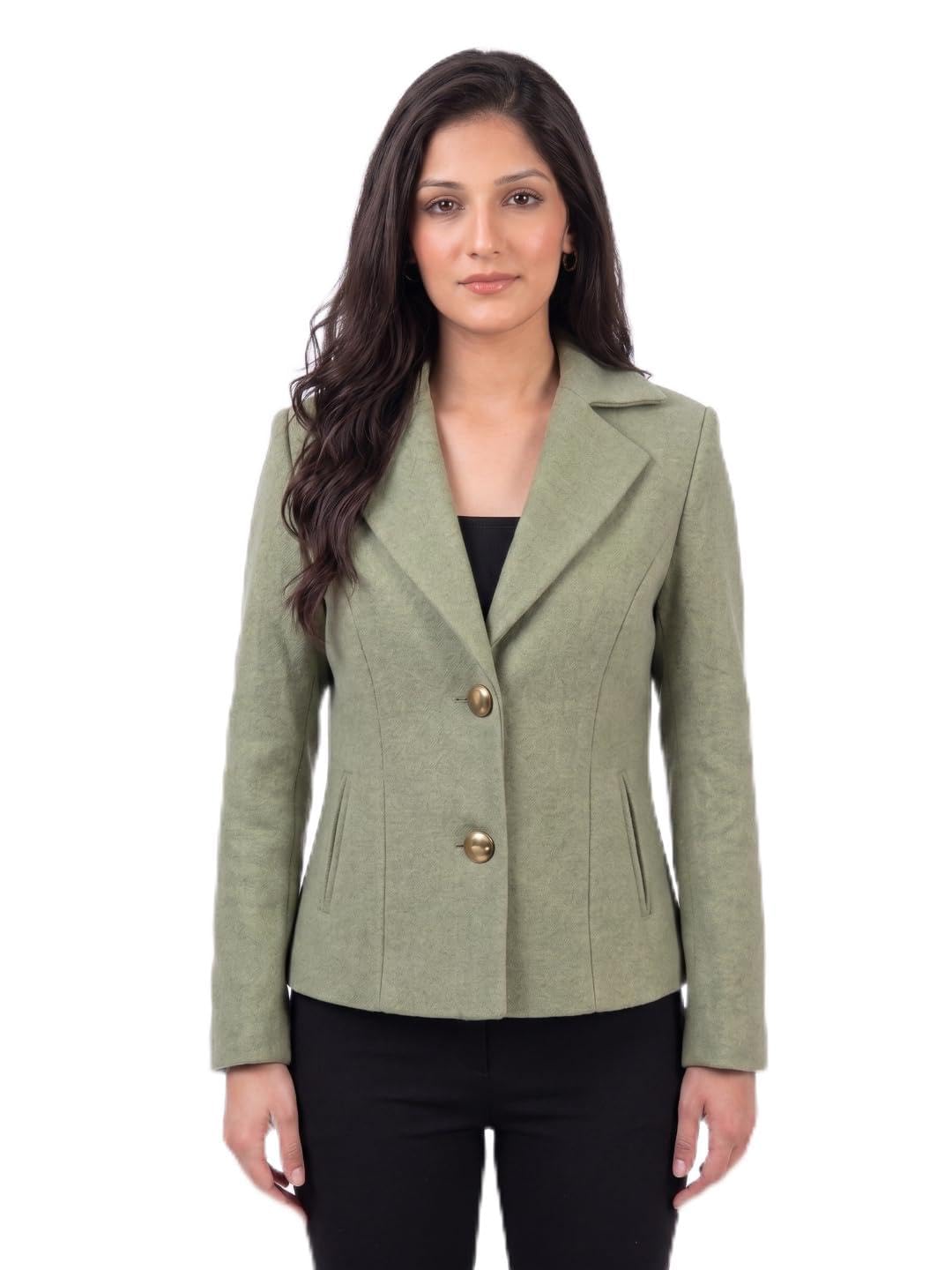 luvy duvy Women's Short Blazer (in, Alpha, L, Regular, Black)-picture-53