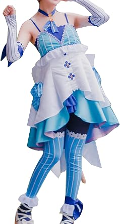 Anime Womens Costume Cosplay Rem Ram Lolita Ears Tail Party Maid Dress 3 Halloween Outfit