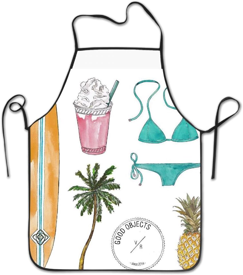 Good Objects - Sunday Summer Personalized Aprons Professional Bib Apron For Women Men Girl Kids Gifts Kitchen Decorations