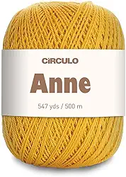 Linha para Crochê c/ 500m Anne - Cor 7030 Mostarda