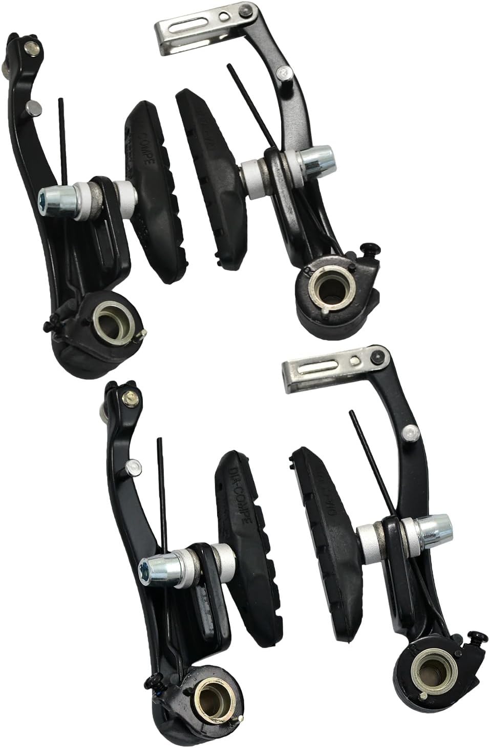 Dia-Compe VC733 V-Brake Calipers Long Arm Set, Black, DP2853-Y