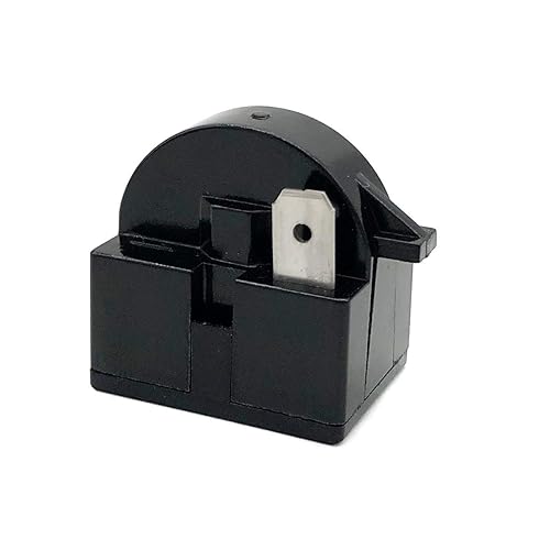 1 relé de arranque QP2-4R7 de 4,7 ohmios, 1 pin, para refrigerador, PTC, color negro.