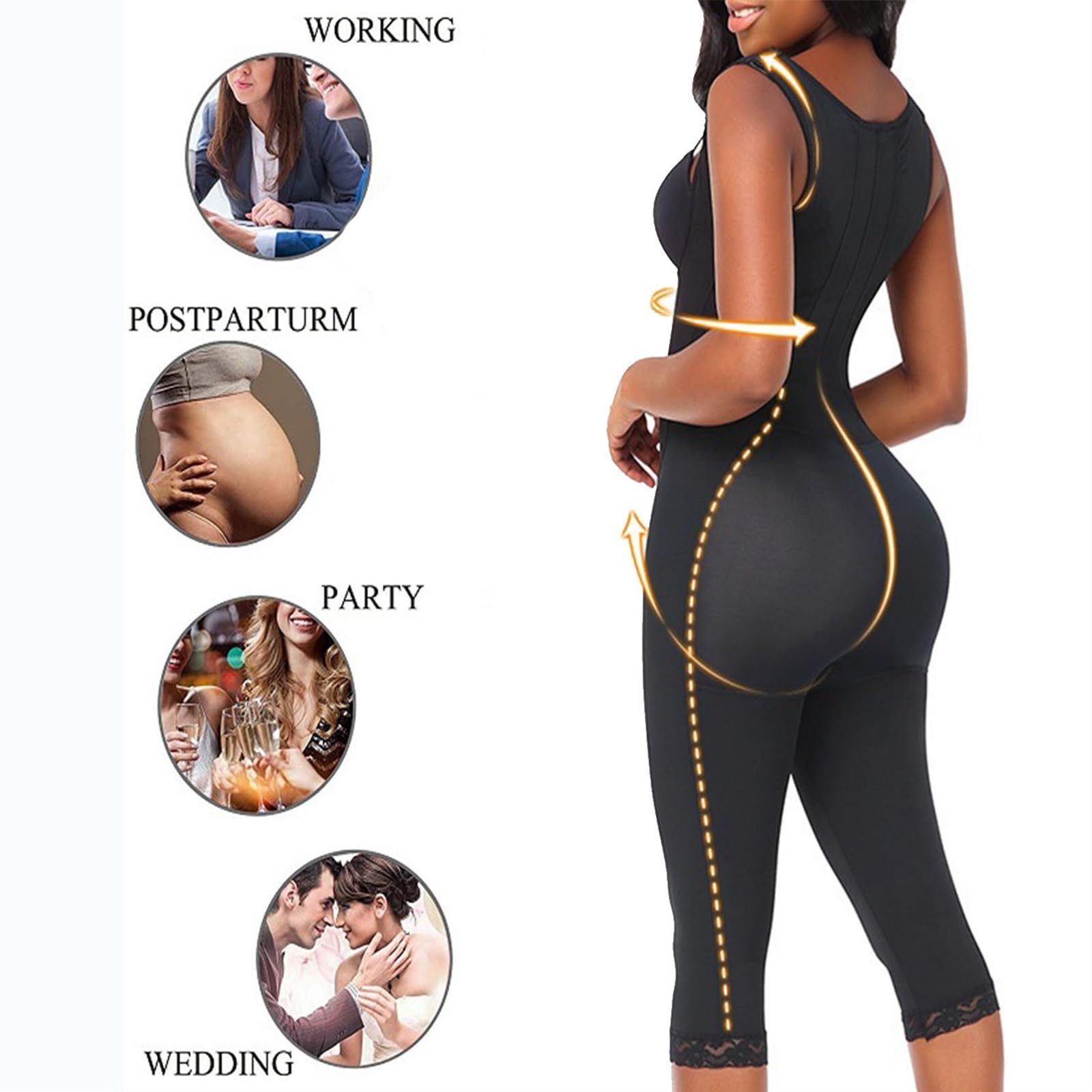 BBL Stage 2 Faja Colombianas body dla kobiet kontrola brzucha bielizna modelująca po operacji odzież kompresyjna urządzenie do modelowania sylwetki