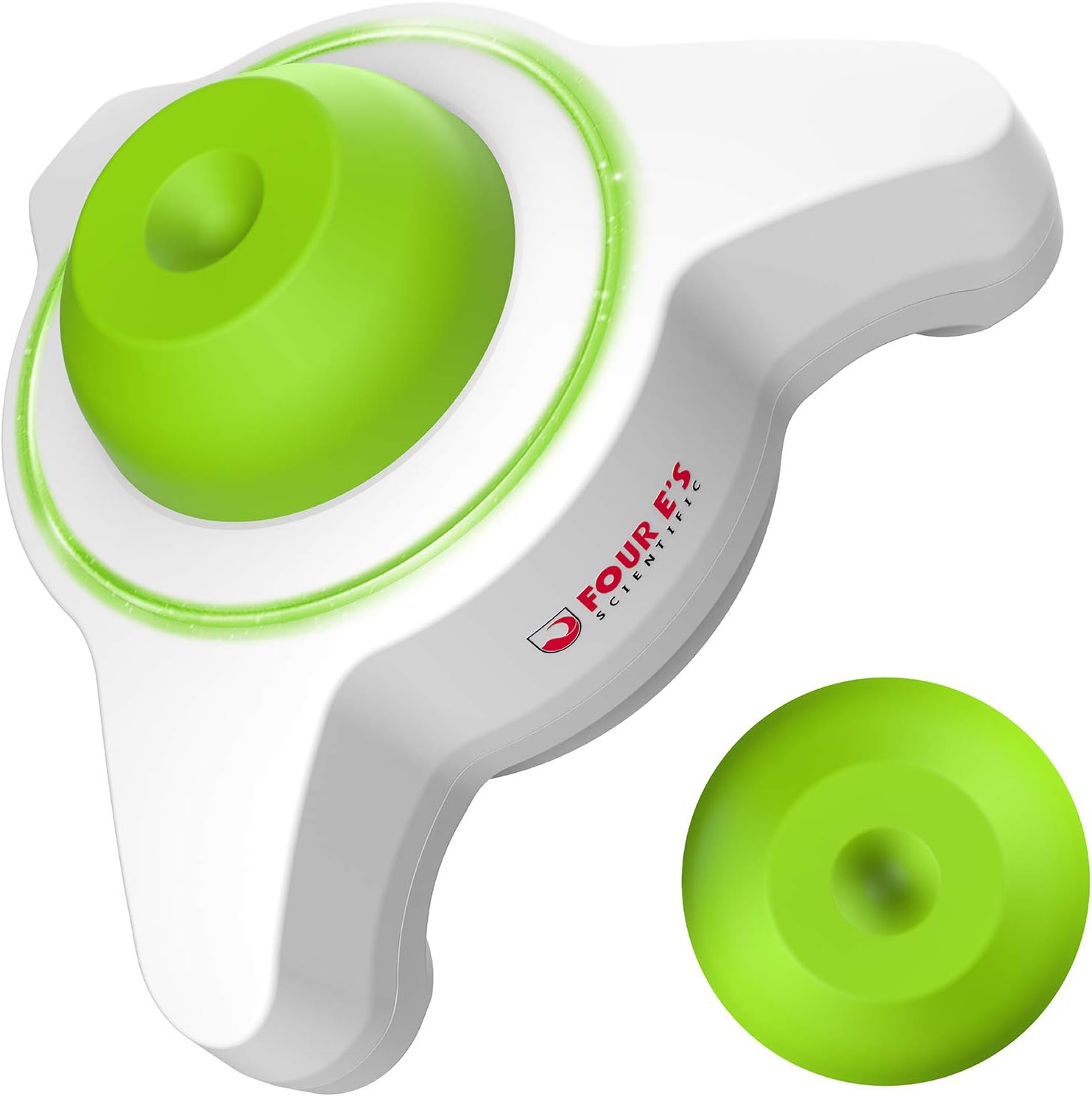 Mini Vortex Mixer with Extra Interchangeable Silicone Cap, Lab Vortex Shaker with Touch Function, 5600rpm, 6mm Orbital Diameter, for Acylic Paints, Nail Polish, Test Tubes, Green