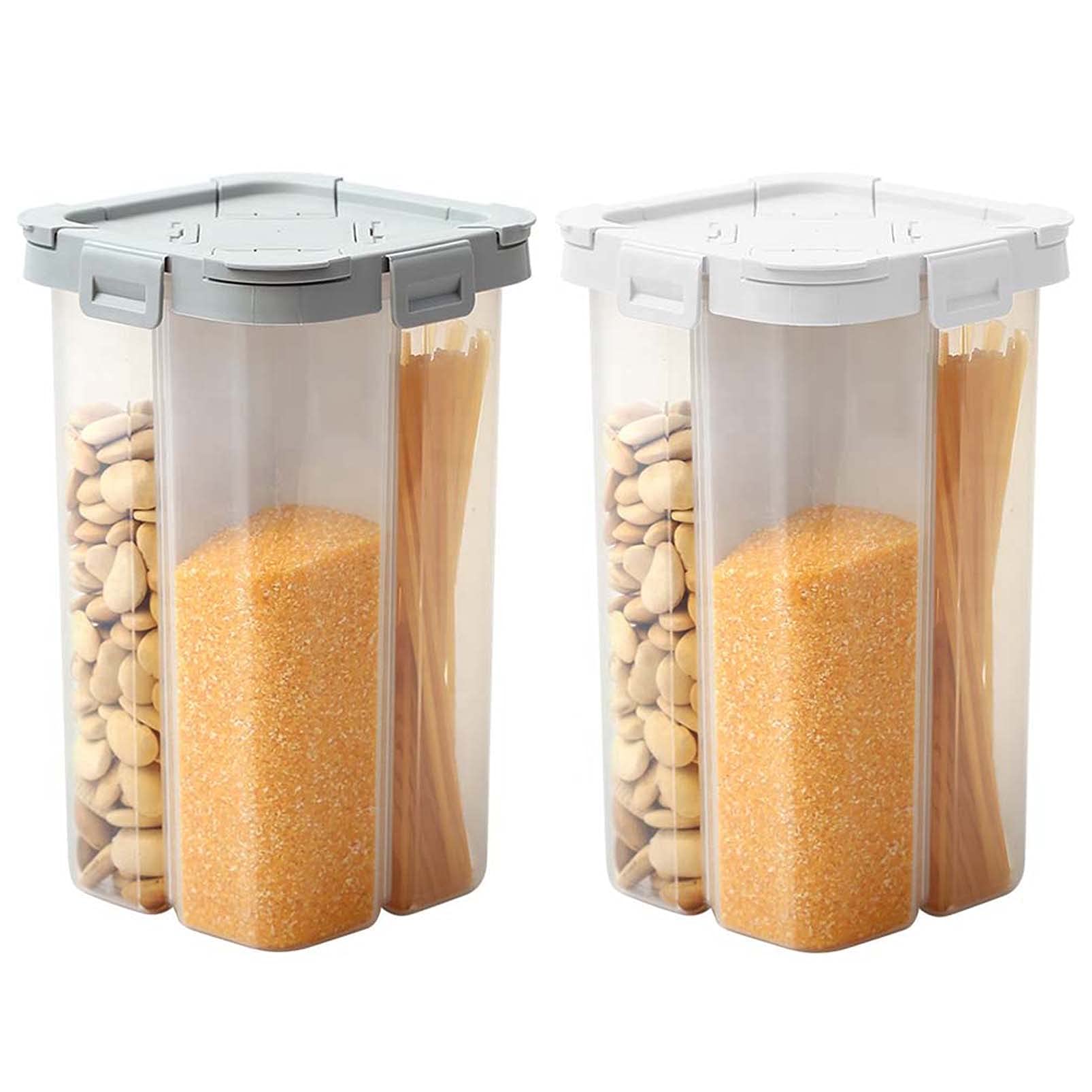 Buy 4 in 1 Large Food Storage Containers with Lock Lids Airtight
