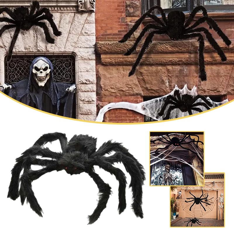 Amazon | 黒蜘蛛 ぬいぐるみクモ いたずらグッズ 蜘蛛