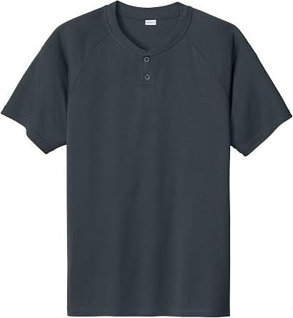 SPORT-TEK PosiCharge Competitor 2-Button Henley | Sporty Top for Men & Women, Casual Athletic Shirt
