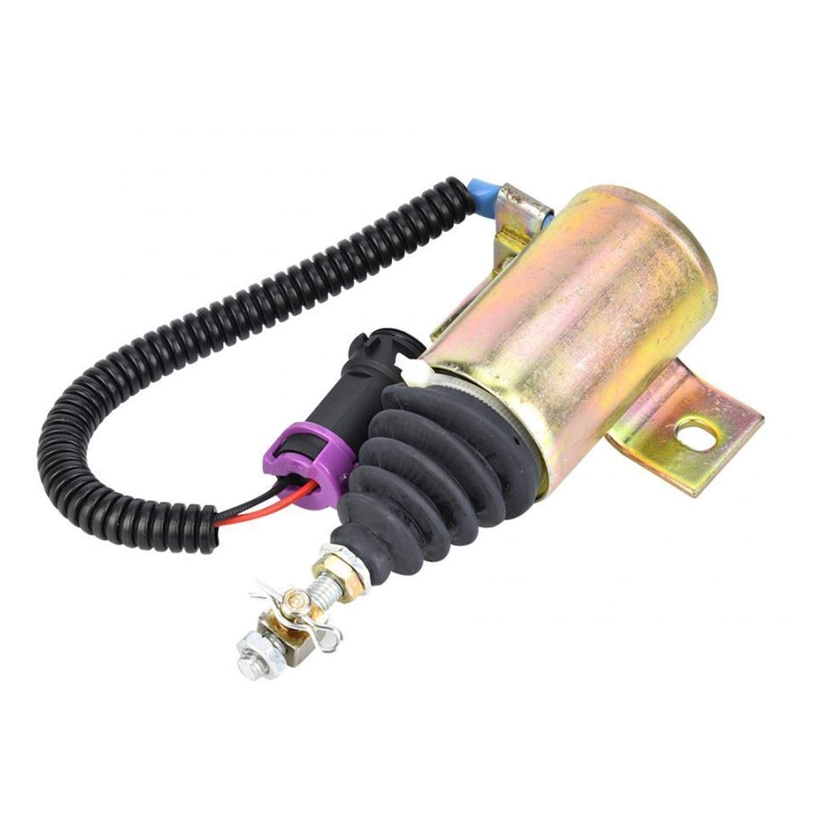 DC 12V Kraftstoff absperren Stopp Shutdown Magnetventil Fit Diesel Elektromagnetventil für Jede Arbeitssituation