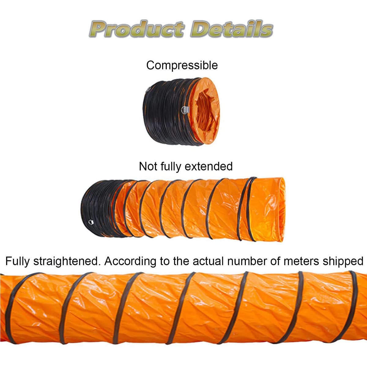 Manguera de conducto flexible PVC