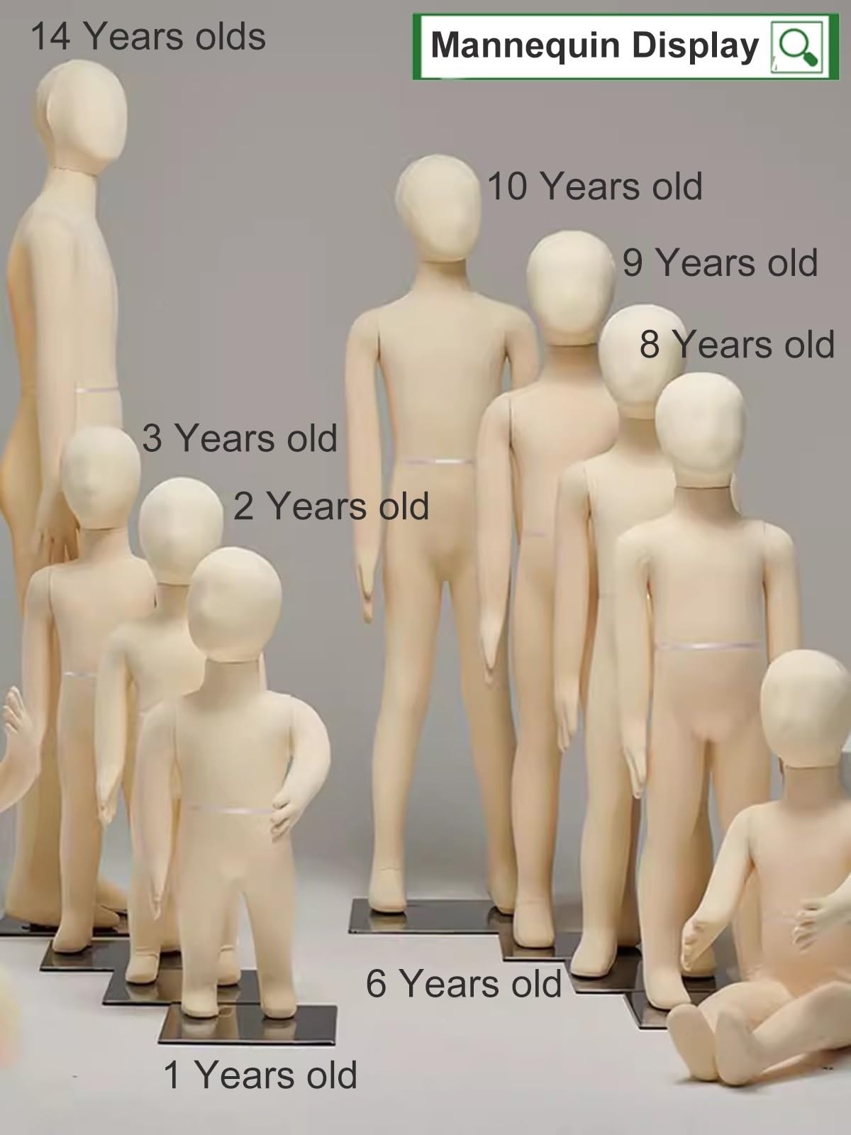 Maniqui Infantil Maniquí De Niño Ajustable Para Costura, Maniquies De Cuerpo Entero Hombre Mujer Con Base De Metal, Maniqui Busto Flexible De Niño O Niña Para Exposición De Ropa(2 Years old)