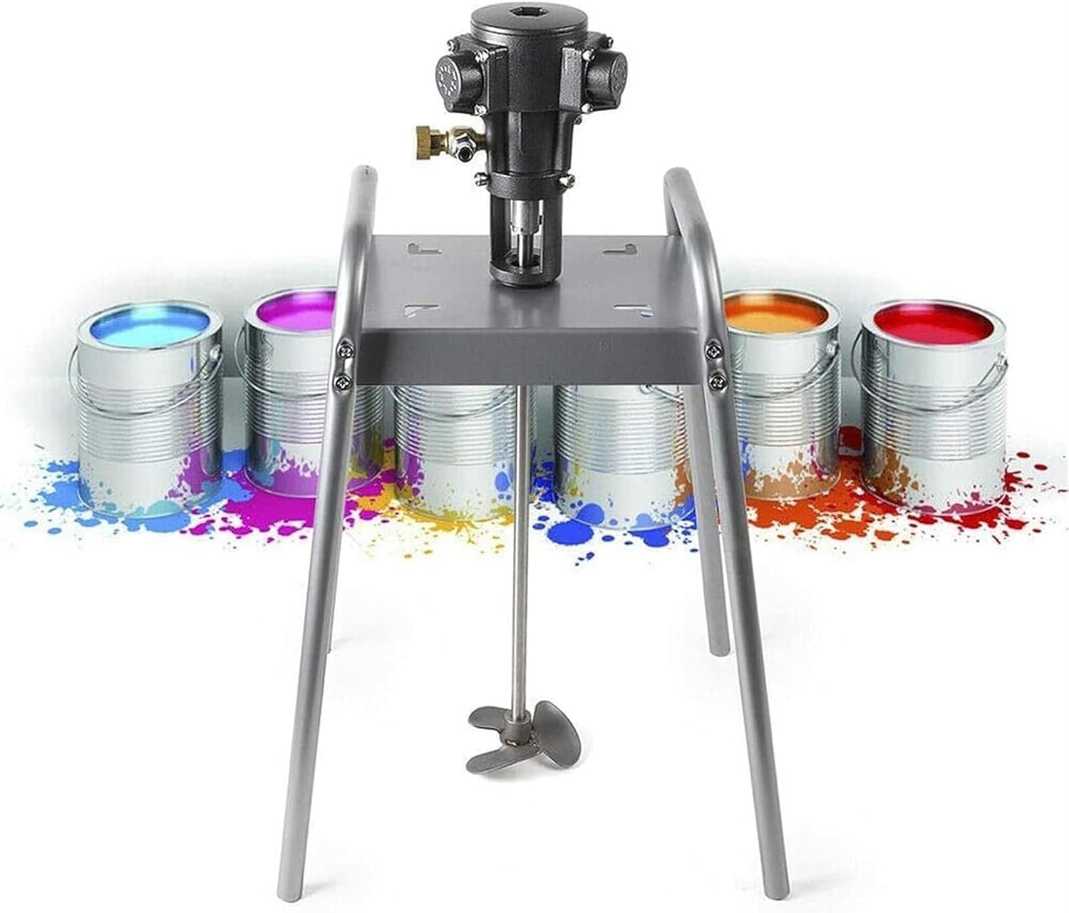 5 Gallon Pneumatic Paint Mixer, Stand Air Agitator Paint Mix Tool Blender Machine, Suitable for Paint, Coating, Materials, Viscous Liquid & Ink