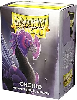 2 Packs Dragon Shield Dual Matte Orchid Standard Size 100 ct Card Sleeves Value Bundle!