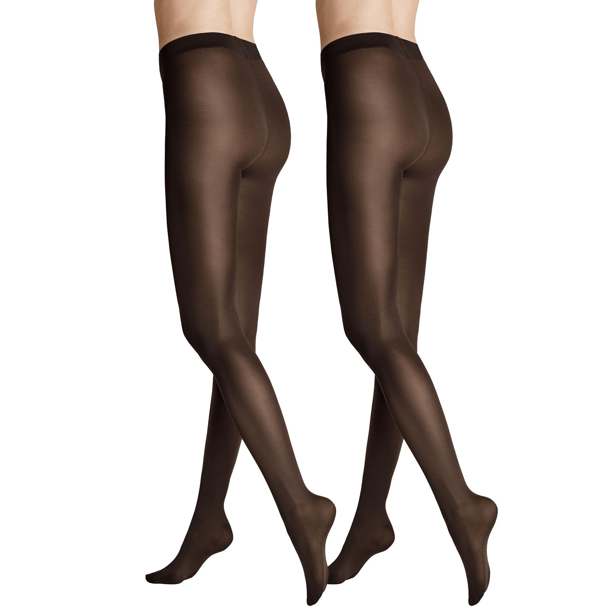 Hudson Women's Simply 40 2pack Tights 55, Brown (Dunkelbraun 0771), 22 (Manufacturer size: 48/50)