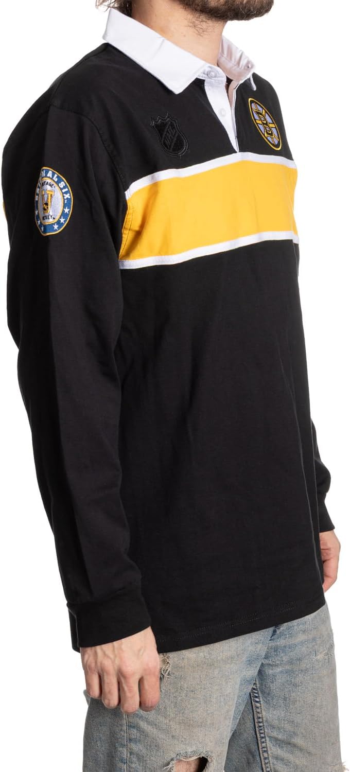 Calhoun NHL Surf & Skate Men’s Cotton Rugby Shirt - Image 2