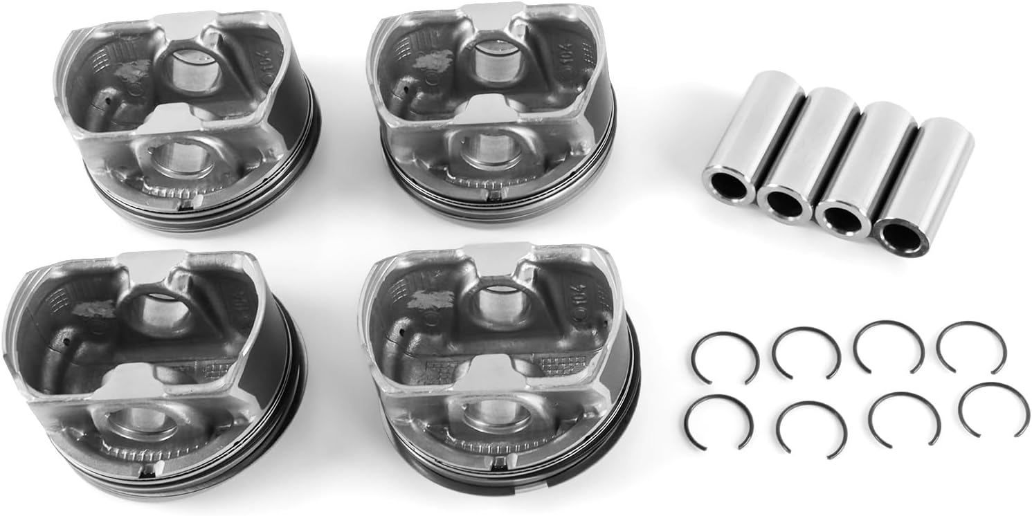 4pcs Engine Pistons Rings Set 23040-2G500 23410-2G500 Fits for 2011-2013 Sonata Sorento Optima 2.4L Aftermarket Parts OE 21020-25120 21020-25150 21443-25000