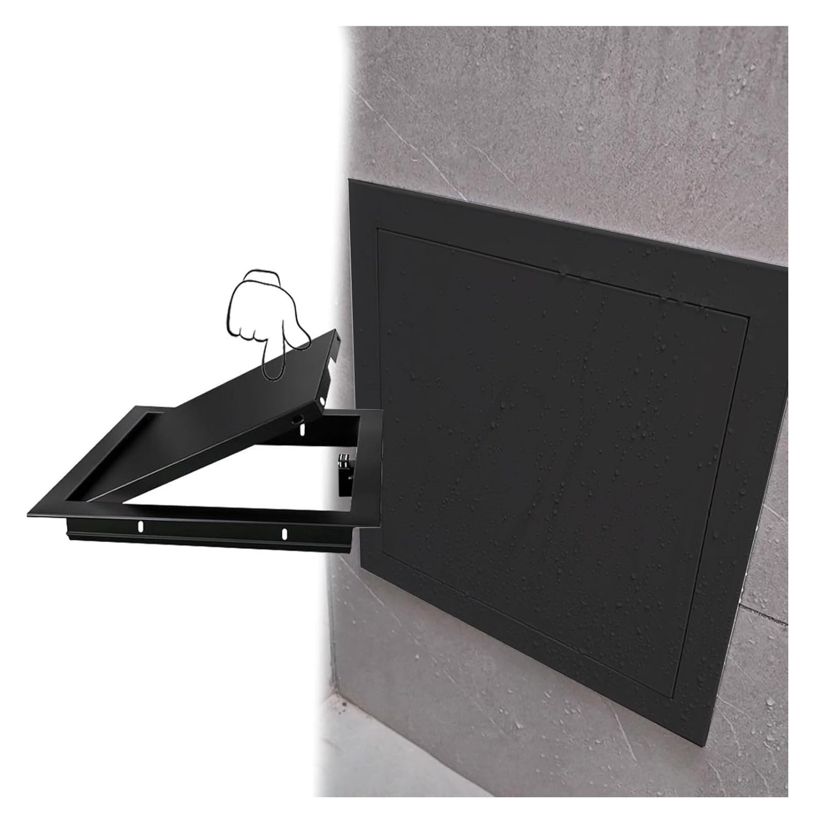 Panel dostępowy ze stopu aluminium | Białe drzwi dostępowe o wielu rozmiarach do płyt kartonowo-gipsowych i przestrzeni pełzających(25x25cm/9.8x9.8in)