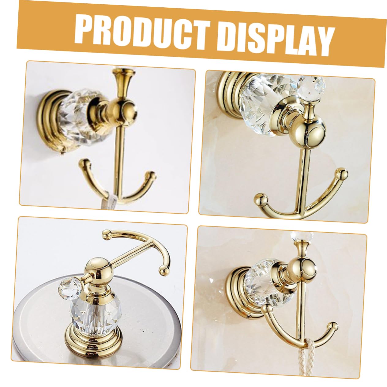 WOONEKY Gancho De Pared Para Toallas y Ropa Soporte Resistente De Inoxidable Para Baño y Cocina Accesorio Decorativo y Funcional Para Colgar Prendas y Toallas