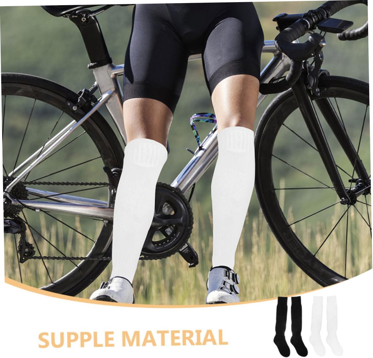 2pairs Comfortable Sports Stockings for Boys and Girls Ergonomic Calf Socks High Elastic Design Breathable Tube Football Socks Suitable for Youth Sports Activities