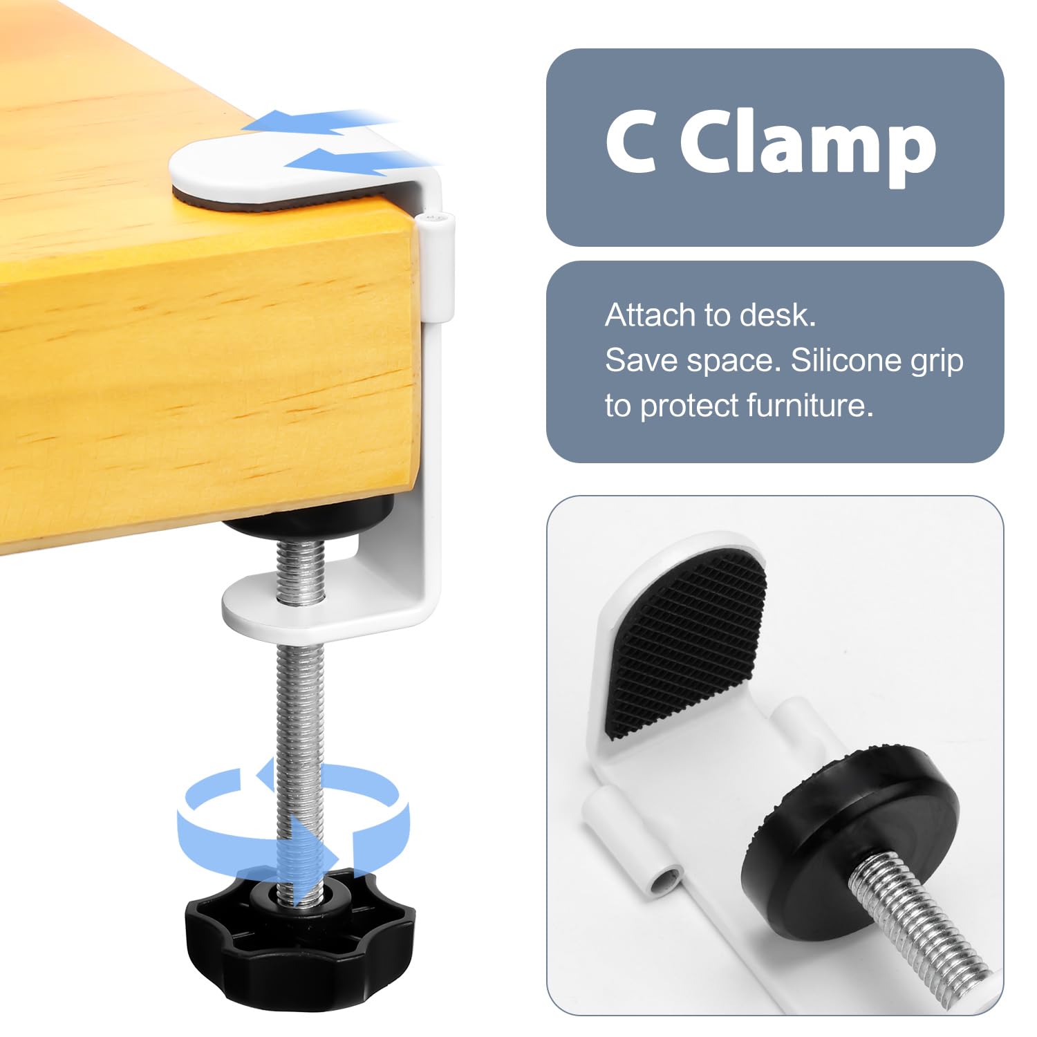 Schreibtisch-Organizer zum Anklippen, Schreibtisch-Becherhalter, Stifthalter für Schreibtisch, Aufbewahrung, Getränke, Handyhalter, Schreibtisch-Organizer und Zubehör, Büro, Schule, Zuhause