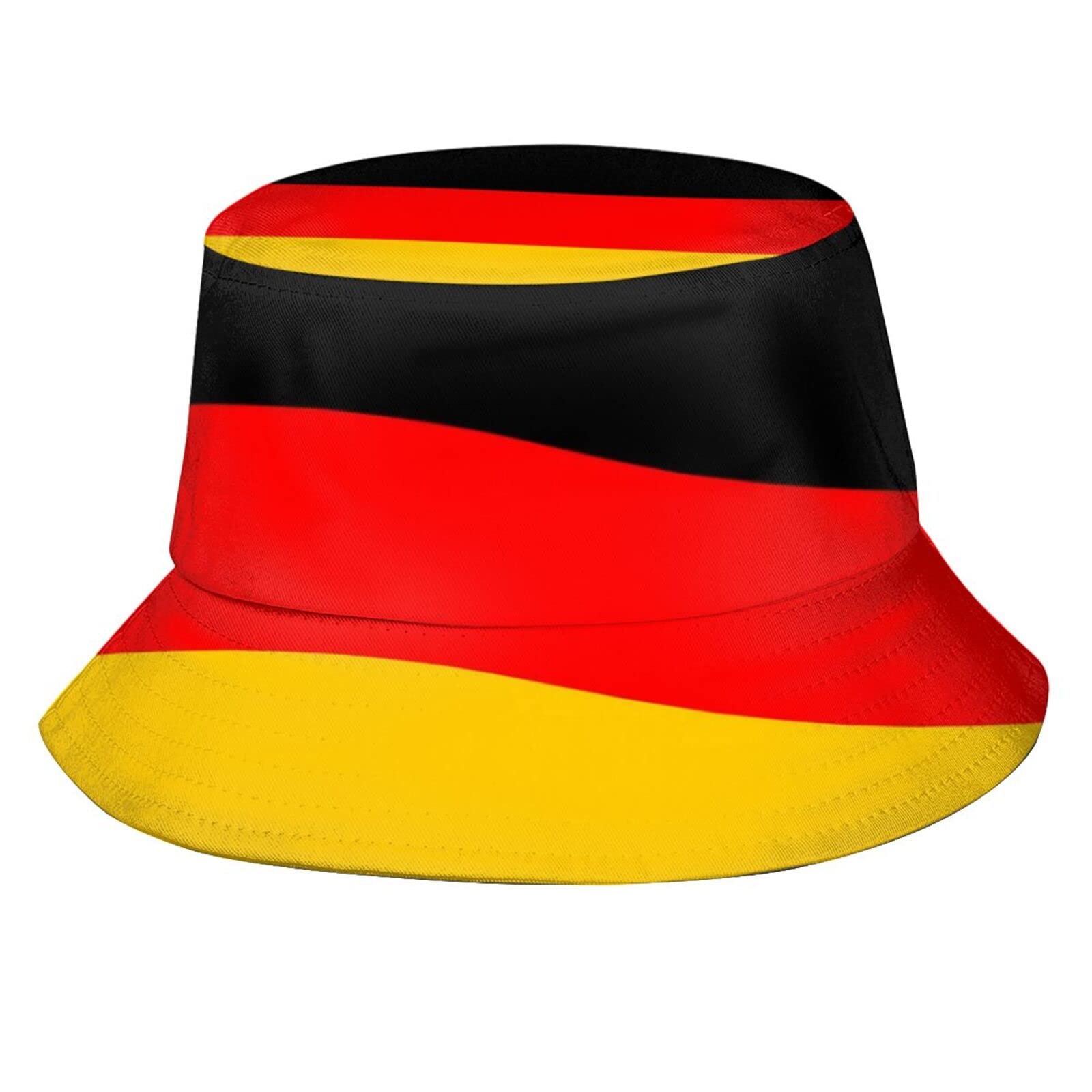 Germany Hat German Flag Bucket Hats Packable Travel Beach Sun Hat Wide Brim Fisherman Caps for Women Men