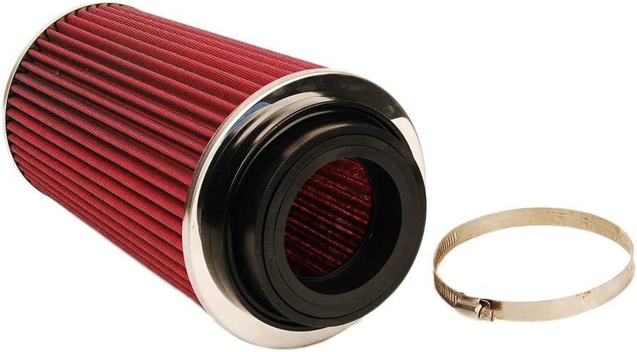 HIFROM High Flow Round Tapered Universal Clamp-On Air Filter 9732 Compatible with Vehicle, Washable Filter