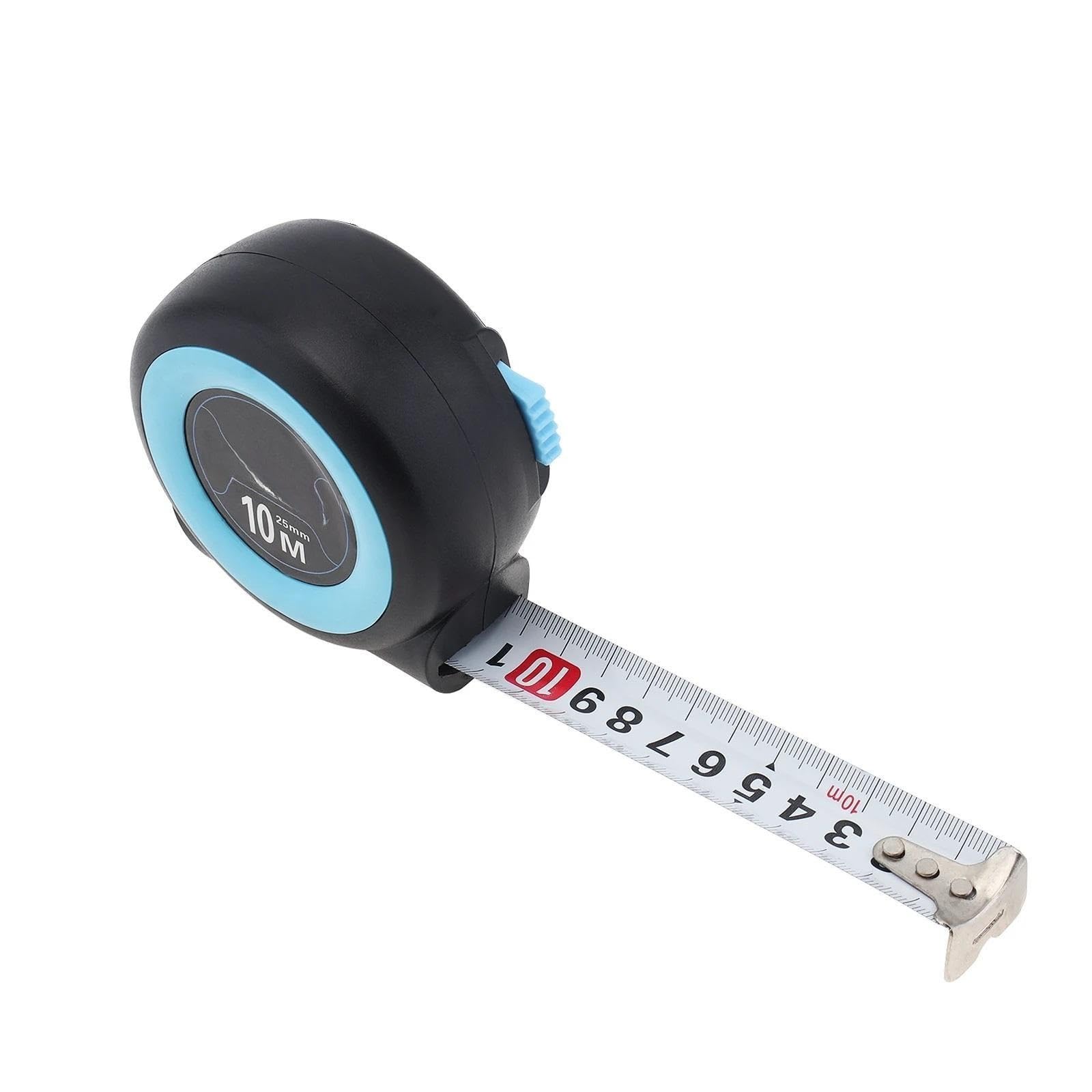 Metro a Nastro in Acciaio 3/5/7,5/10 Metri Righello for Strumenti for la Lavorazione del Legno gommato autobloccante Addensato Preciso e Chiaro (Size : 5M 25MM)