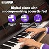 Yamaha P-145 Digital Piano with 88 Graded Hammer Compact Keys and 10 Instrumental Voices, Lightweight and Portable, Black #1