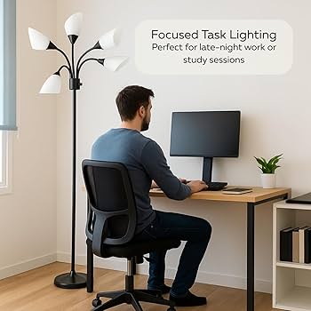 Lightaccents メデューサ フロアランプ アクリルシェード付き 照明 Amazon.co.jp : Light Accents メデューサ シルバー フロア