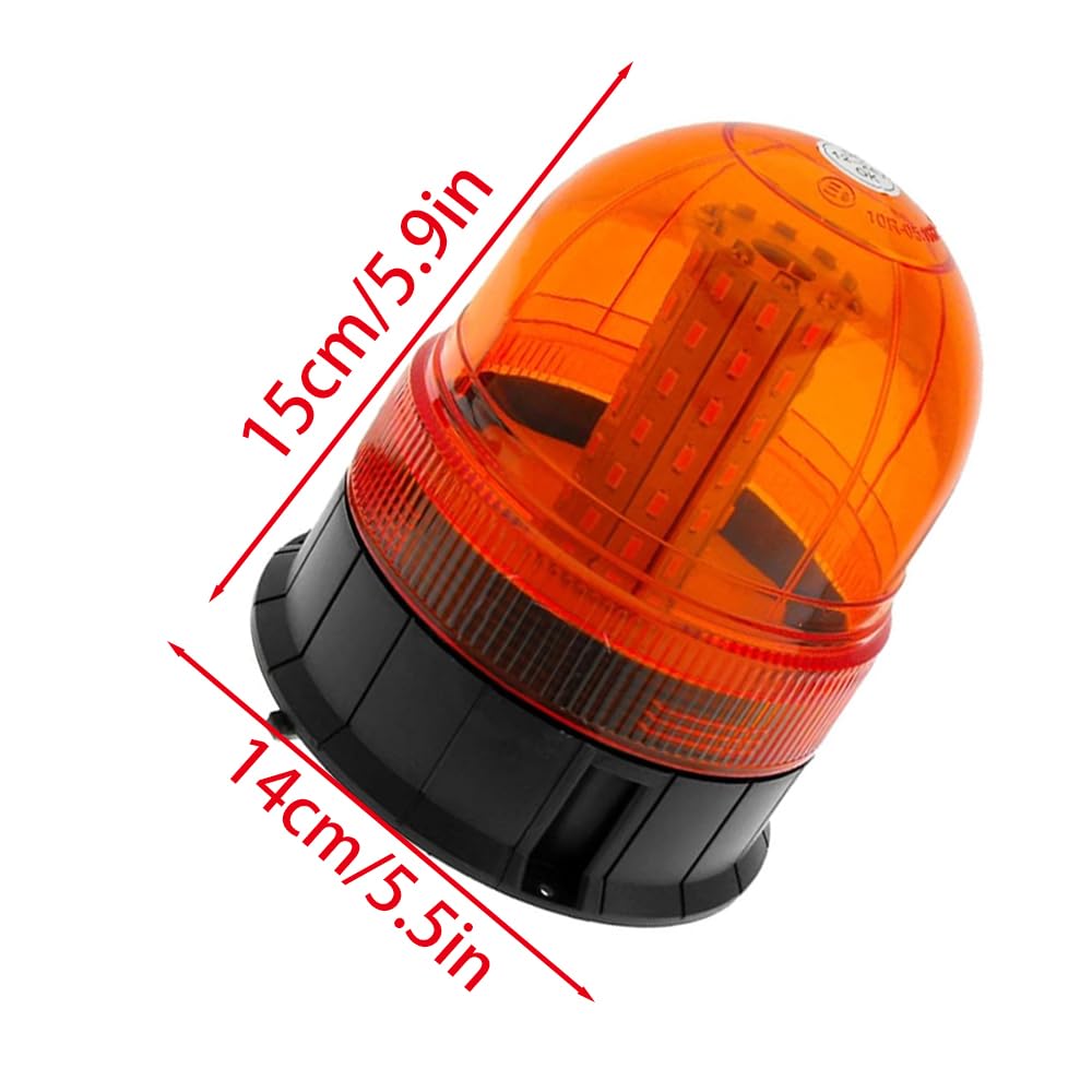 Riloer Luces estroboscópicas para coche, 60 luces LED de advertencia de peligro, luces intermitentes de emergencia, luz estroboscópica intermitente, luz de emergencia para coche, luz de advertencia