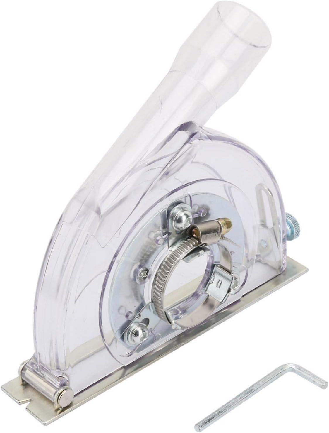 Grinder Dust Shroud Cover Fits Angle Hand Grinders grinder dust collector Clear Vacuum Dust Shroud Dry Grinding Dust Cover for Angle Grinder, Universal 5 Inch Angle Grinders