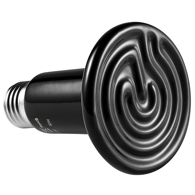 LEDGLE E27 150W - Bombilla de calefacción de cerámica para animales (150 W, para anfibios, serpientes…