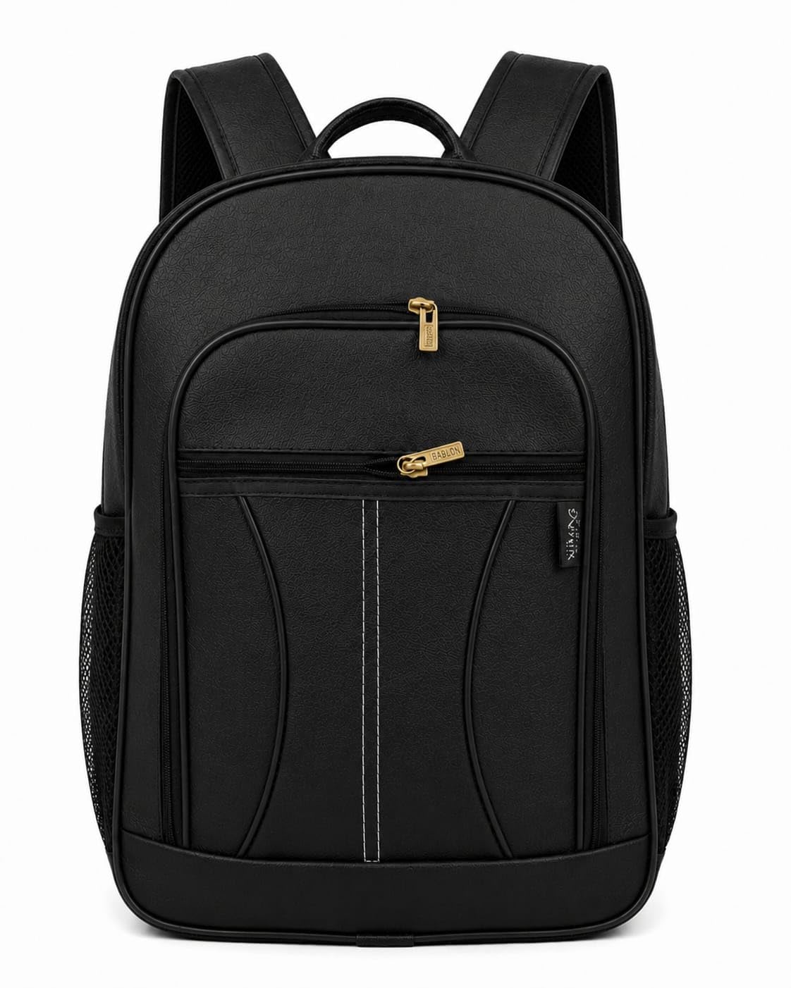 Premium Leather Finish Laptop Backpack Executive Business Backpack for Men & Women | Spacious Multi-Compartment Office, College & Travel Bag with Water-Resistant Design-image-44
