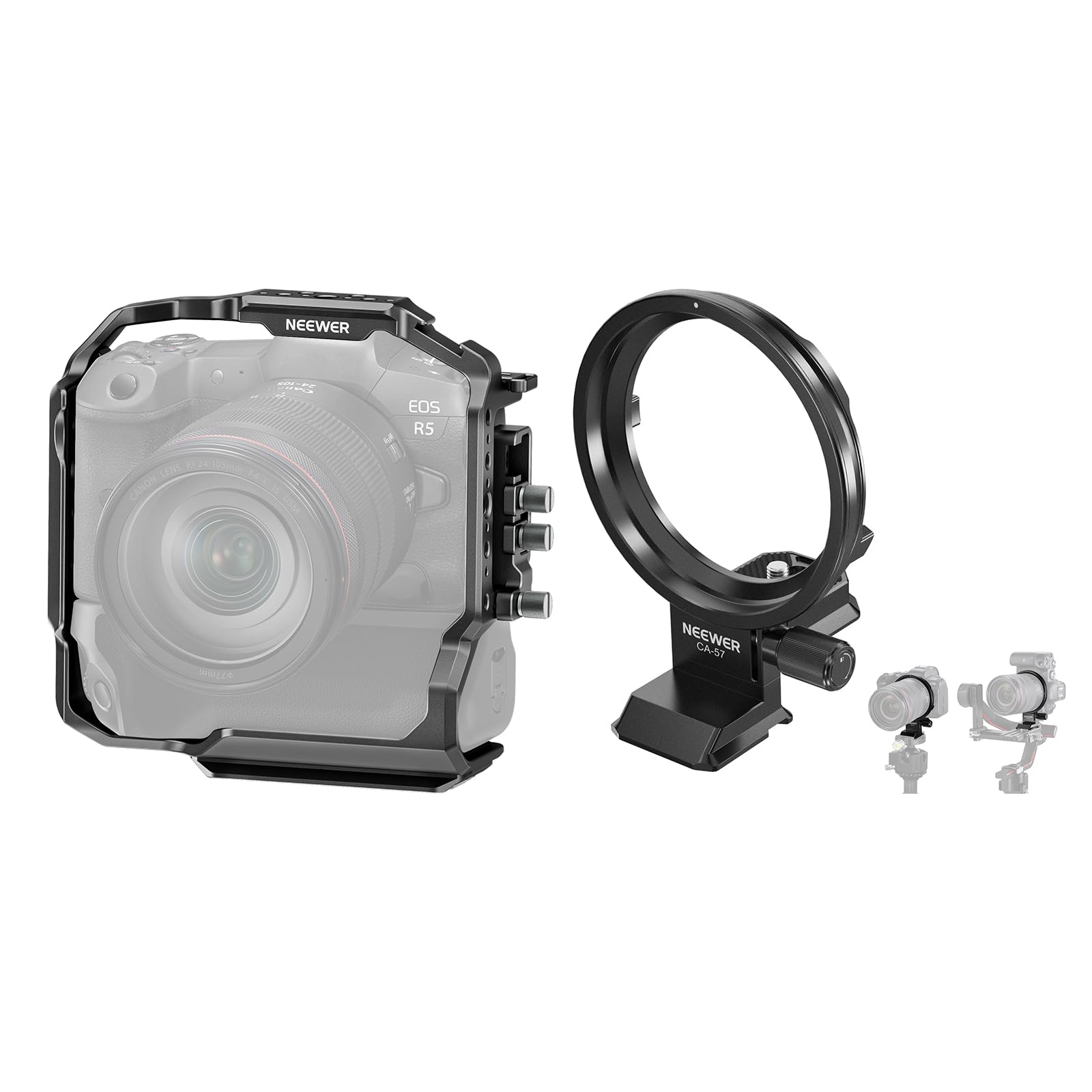 Amazon.com : NEEWER Camera Cage for EOS R5 R5 C R6 R6 II