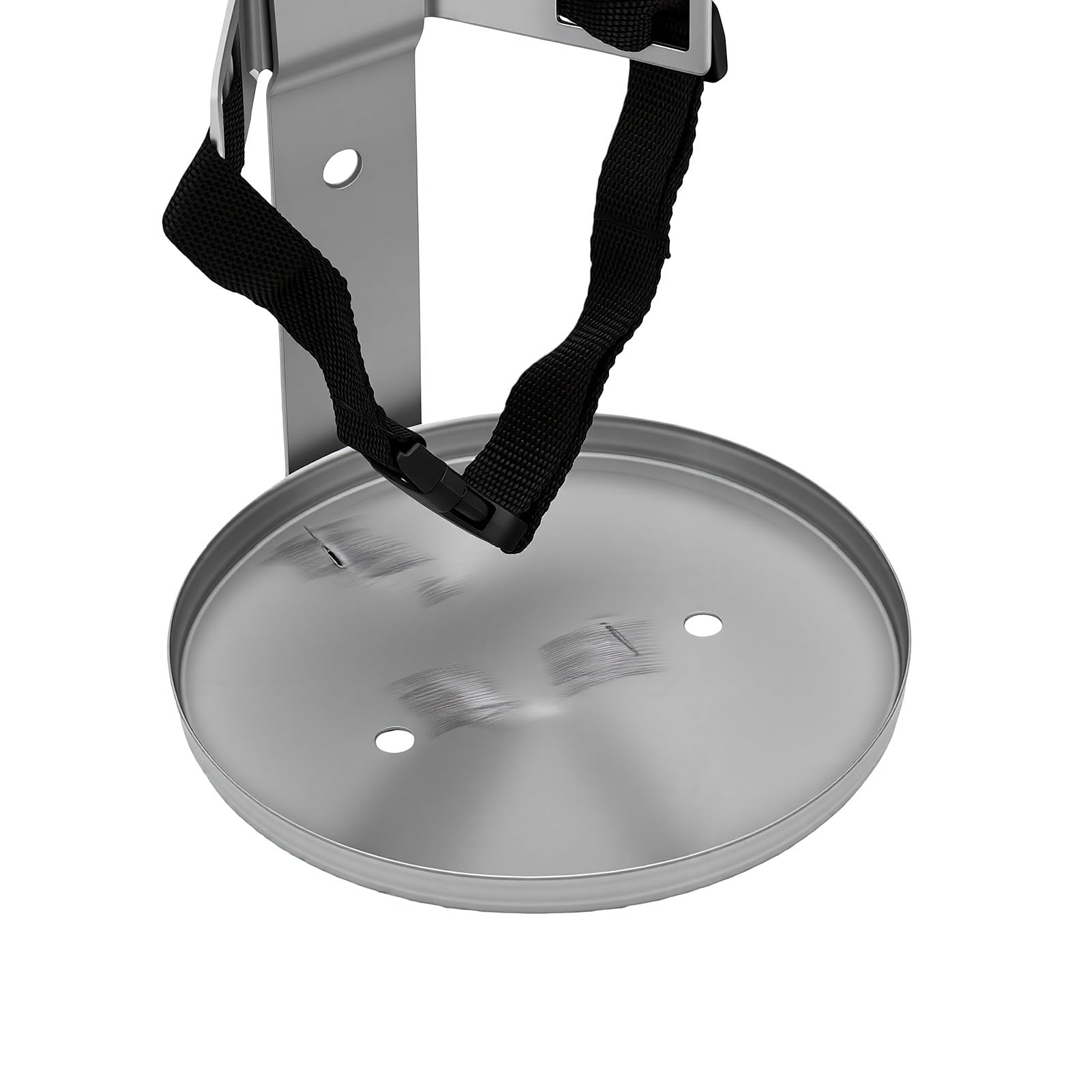 ASHATA Uchwyt ścienny do Gaśnicy z półką, Stal Nierdzewna, do Montażu | Adjustable Fire Extinguisher Holder, 17cm Tray, for 5-6kg Extinguishers, Marine Use
