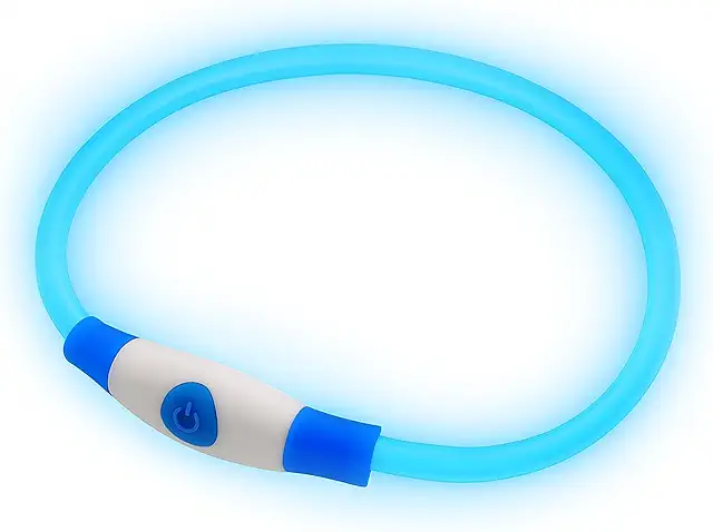 Collare Cane Luminoso LED Ricaricabile PetSol - Taglie S, M, L per Massima Sicurezza